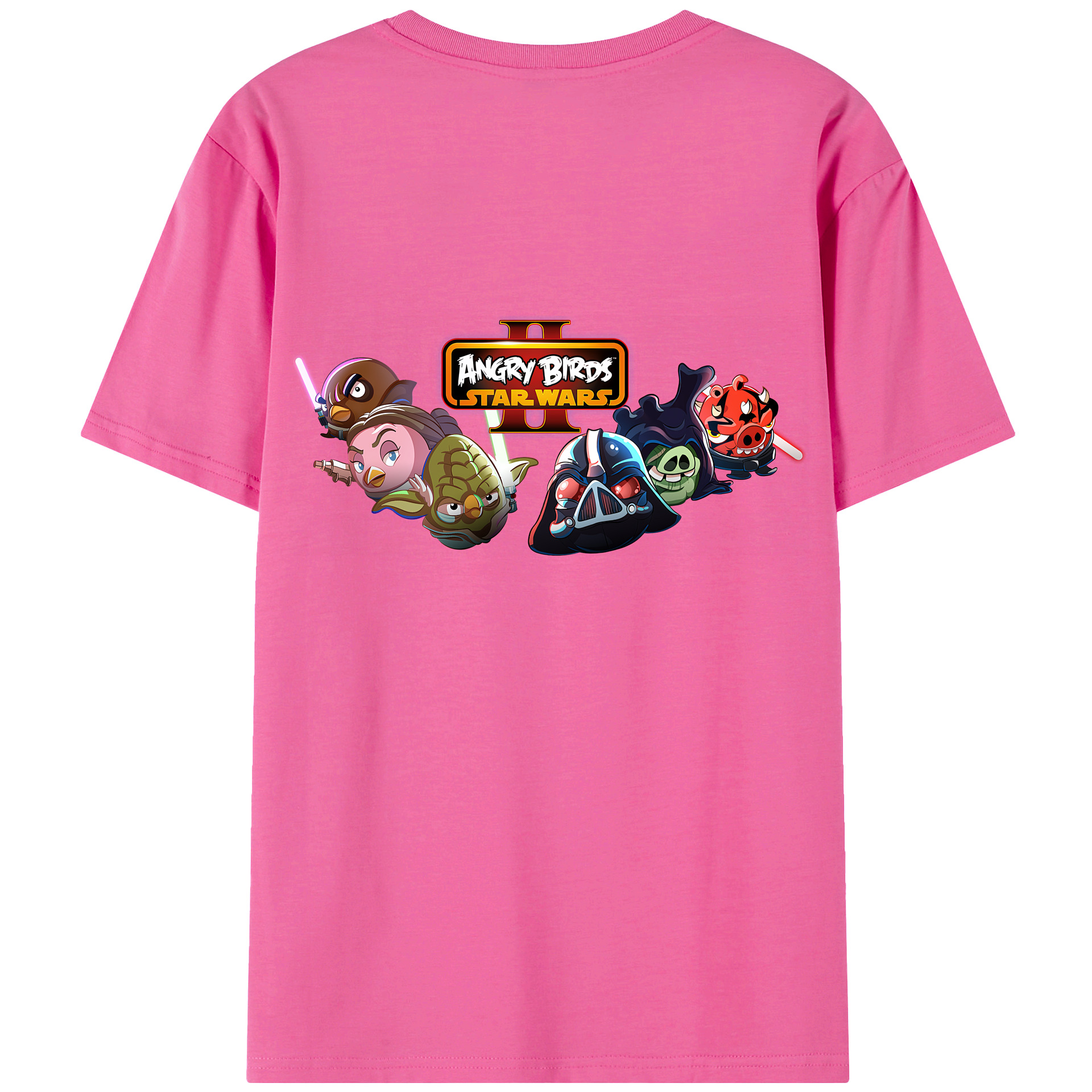（画像用） Angry Birds アングリーバード レディース半袖Tシャツ(バックプリント)